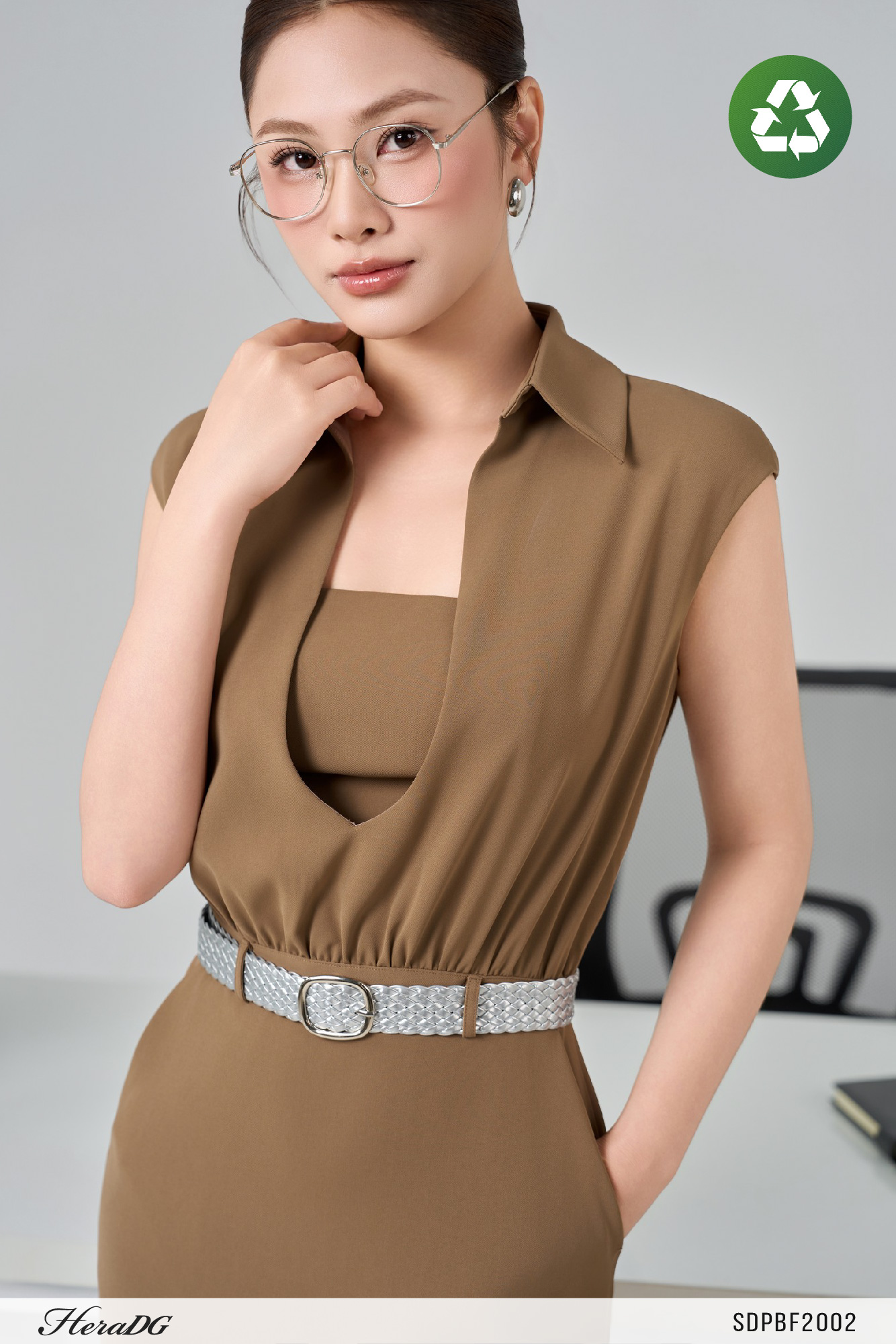 Ảnh của Đầm giả set vai chờm